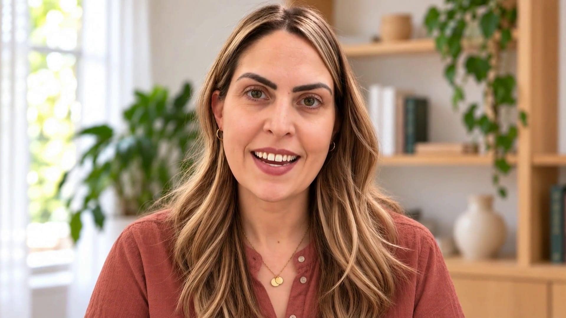 Jenna Phan, pediatric sleep consultant, smiling at the camera. Play her 36-second introduction to her approach.